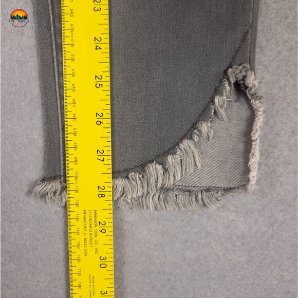 Lane Bryant Skinny Jeans Gray Mid Rise Super Stretch Pockets Denim Women's 14 - Picture 8 of 12